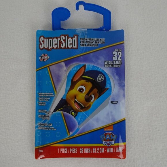 Paw Patrol Kite Chase Brand New 32 Inch Nylon Frameless with Handle & Line - Picture 1 of 9